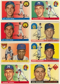 1955 Topps Baseball Collection (250+) Including Hall of Famers